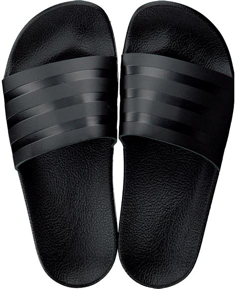 adidas slippers dames zwart wit|adidas sandalen slippers.